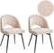 Set van 2 eetkamerstoelen ONAGA Bouclé Beige