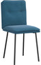 vidaXL - Eetkamerstoelen - 2 - st - fluweel - blauw