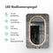 Mirlux Badkamerspiegel - Wandspiegel Ovaal - LED Verlichting Dimbaar - Zwart Frame 120x60CM