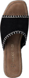 Marco Tozzi 2/27204-42 - Dames Muiltjes - Soft Lining - Leer - Zwart - Maat 39