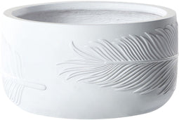 FTERO - Bloempot - Wit - 43 x 43 x 23 cm - Kleivezel