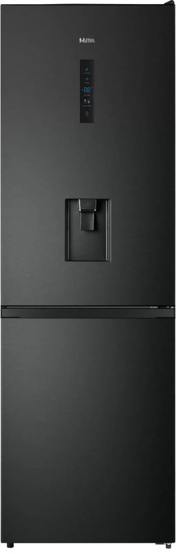ETNA KCV286WZWA - Koel-vriescombinatie - Waterdispenser No-Frost Plus - Zwart (Black steel)