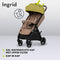 Lionelo Ingrid - Buggy - Auto-Folding Systeem - 360° EVA Wielen - XXL Luifel UPF50+ - Beige