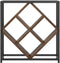 vidaXL - Wijnrek - Rookeik - 51x18x52,5 - cm - Gelaagd - Hout
