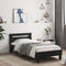 vidaXL - Bedframe - met - hoofdbord - en - LED-verlichting - zwart - 90x190 - cm