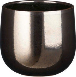 Mica Decorations Pablo Bloempot - 18x18x16 cm - Keramiek - Brons