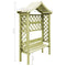 vidaXL - Pergola - met - dak - en - bank - geïmpregneerd - grenenhout