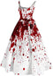 Joya Kids® - Halloween Bruidsjurk - Bloedspetters - Wit