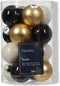 Kerstbal glas d3.5 cm wlwt ass 16st kerst