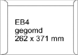 Office 262 x 371 mm - Akte enveloppen - Gegomde sluiting - Wit (250 stuks)