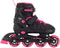 Aventuri Verstelbare Inline Skates - Semi-softboot Skeelers - Verstelbaar Maat 38-41 (L) - Voor Meisjes - Zwart/Roze