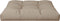 vidaXL - Palletkussen - 70x70x12 - cm - stof - taupe