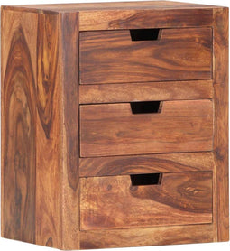 vidaXL - Nachtkastje - 40x30x50 - cm - massief - sheeshamhout