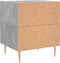 vidaXL - Nachtkastje - 40x35x47,5 - cm - bewerkt - hout - betongrijs