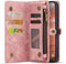 Caseme Geschikt voor iPhone 16 Plus hoesje - Vintage 2 in 1 portemonnee - Roze