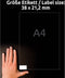 Avery Zweckform 6121 - Universele etiketten 38 x 21.2 mm - Permanent hechtend (1950 stuks)
