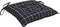 vidaXL - Stoelkussens - 6 - st - 50x50x7 - cm - stof - ruitpatroon - zwart
