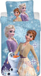 Disney Frozen Dekbedovertrek, Sneeuwvlokje - Eenpersoons - 140 x 200 + 70 x90 cm - Katoen