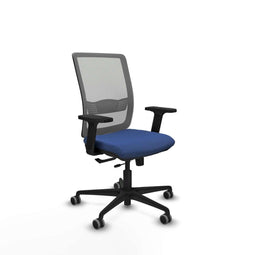 Haches Traslack Piqueras y Crespo 2D036G0 - Bureaustoel - Verstelbare hoogte met armleuning - Marineblauw