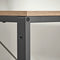 Bureau - SONOMA - Stalen Frame met 3 Planken, Stabil en Praktisch, Perfect voor Studentekamer, Jeugdkamer of Kantoor, Kleur: Eiken Sonoma en Zwart, 120 x 60 x 120 cm, Max. 50 kg