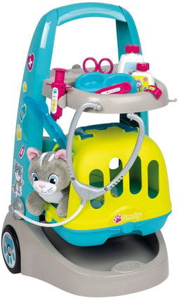 Speelgoed Dokterstas met Accessoires Smoby VETERINARY TROLLEY