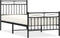 vidaXL - Bedframe - met - hoofd- - en - voeteneinde - metaal - zwart - 90x190 - cm