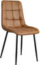 Refurna - Eetkamerstoel Yerevan - Cognac Set van 2