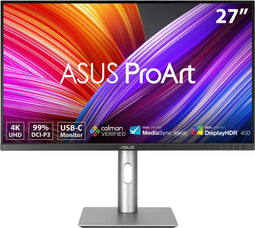 ASUS ProArt PA279CRV - 27" 4K Monitor - 99% DCI-P3 en Adobe RGB - Zilver Zwart