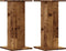vidaXL - Plantenstandaards - 2 - st - 30x30x60 - cm - bewerkt - hout - oud - houtkleurig