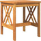 vidaXL - Tuin - Bijzettafel - Bruin - 45x45x50 - cm - Massief - Acaciahout