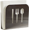 Servethouder DKD Home Decor Bestekken Zilverkleurig Roestvrij staal 15 x 4 x 12,5 cm