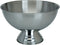Excellent Houseware Champagnekoeler/schaal op voet - RVS - 39 x 24 cm