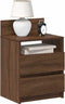 vidaXL - Nachtkastjes - 2 - st - met - 2 - lades - 40x33x60 - cm - bruin - eikenkleur