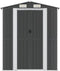 vidaXL - Tuinschuur - 192x274x223 - cm - gegalvaniseerd - staal - antracietkleurig