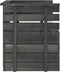 vidaXL - Tuinfauteuil - pallet - massief - grenenhout - donkergrijs