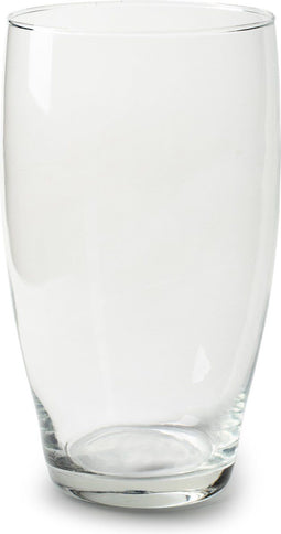 Jodeco Bloemenvaas Pasa - helder transparant - glas - 14 x 25 cm - klassieke vorm vaas