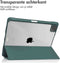 imoshion Tablet Hoes - Geschikt voor iPad Pro 12.9 (2022) / Pro 12.9 (2021) / Pro 12.9 (2020) / Pro 12.9 (2018) - Trifold Hardcase Bookcase - Groen