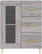 vidaXL - Dressoir - 69,5x34x90 - cm - bewerkt - hout - grijs - sonoma - eikenkleurig