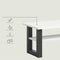 Furnilux Seattle - Salontafel - Praktische indeling - Wit Grijs - 50x90x42cm