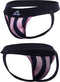 Cut4Men - Stripe Jockstrap - L - Zwart/Roze
