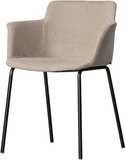 Tieme Eetkamerstoel Met Armleuning Zand - WOOOD