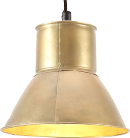 Hanglamp rond 25 W E27 17 cm messingkleurig