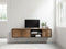 DTP Home Hanging TV stand Evo medium, 3 doors, 2 open racks,40x185x40 cm, recycled teakwood