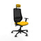 Bureaustoel met hoofdsteun Piqueras y Crespo D036G2W Geel