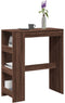 vidaXL - Bartafel - met - rekken - 90x40x103,5 - cm - bewerkt - hout - bruin - eiken