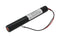 Elubat 137887 - Noodverlichting batterij NiMH 2.4V 3700mAh L1x2 4/3A - 160mm kabel en stekker