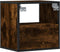 vidaXL - Nachtkastje - wandgemonteerd - 40x31x39,5 - cm - gerookt - eikenkleurig