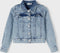 NAME IT NKFTALLI DNM1677 - Meisjes Spijkerjasje - Knoopsluiting en Ruche Details - Maat 92