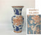 Vaas DKD Home Decor 13 x 13 x 31 cm Porselein Blauw Oranje Orientaals