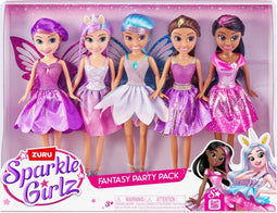 ZURU Sparkle Girlz - Fantasie Collectie Pop 5-Pack - Beweegbaar met sprankelende outfits (5 stuks)